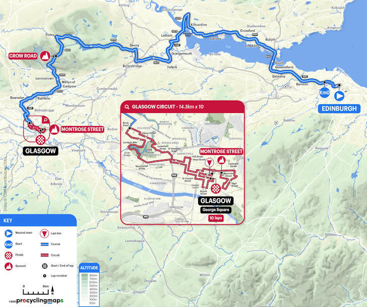 WK Wielrennen - Parcours wegwedstrijd mannen