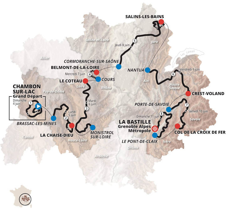 Criterium du Dauphine 2023 - route