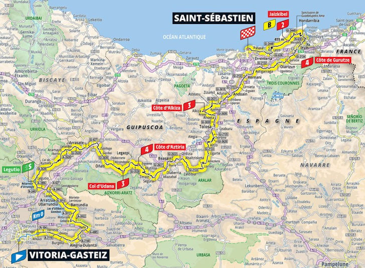 Tour de France 2023 - parcours etappe 2
